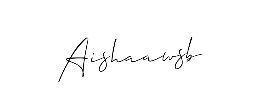 Make a short Aishaawsb signature style. Manage your documents anywhere anytime using Allison_Script. Create and add eSignatures, submit forms, share and send files easily. Aishaawsb signature style 2 images and pictures png