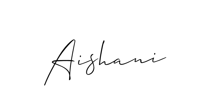 How to Draw Aishani signature style? Allison_Script is a latest design signature styles for name Aishani. Aishani signature style 2 images and pictures png