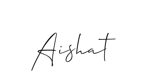 Also we have Aishat name is the best signature style. Create professional handwritten signature collection using Allison_Script autograph style. Aishat signature style 2 images and pictures png