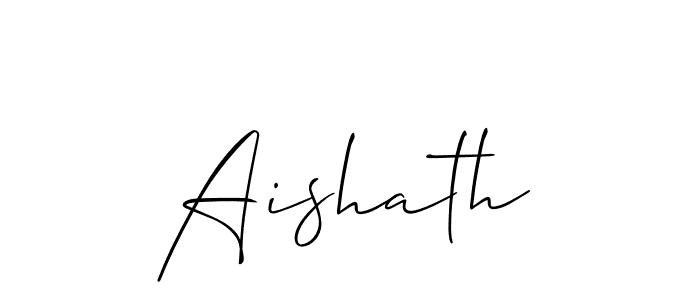 Make a beautiful signature design for name Aishath. Use this online signature maker to create a handwritten signature for free. Aishath signature style 2 images and pictures png