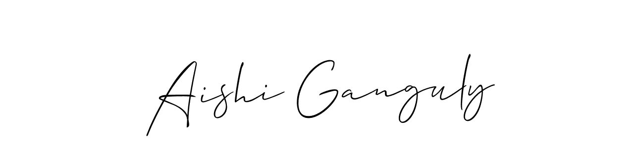 It looks lik you need a new signature style for name Aishi Ganguly. Design unique handwritten (Allison_Script) signature with our free signature maker in just a few clicks. Aishi Ganguly signature style 2 images and pictures png
