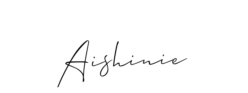 if you are searching for the best signature style for your name Aishinie. so please give up your signature search. here we have designed multiple signature styles  using Allison_Script. Aishinie signature style 2 images and pictures png