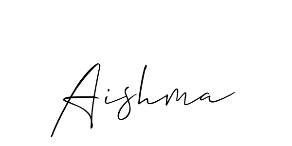 It looks lik you need a new signature style for name Aishma. Design unique handwritten (Allison_Script) signature with our free signature maker in just a few clicks. Aishma signature style 2 images and pictures png