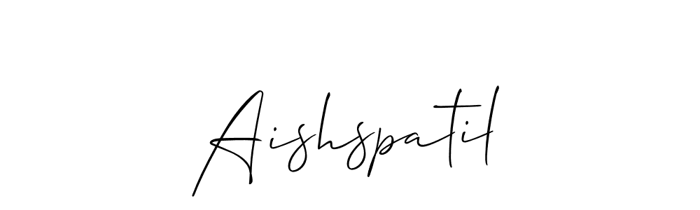 Once you've used our free online signature maker to create your best signature Allison_Script style, it's time to enjoy all of the benefits that Aishspatil name signing documents. Aishspatil signature style 2 images and pictures png