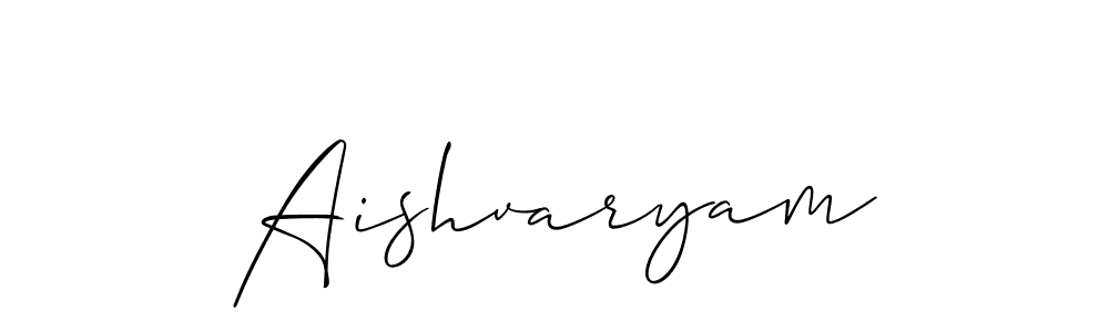 Make a short Aishvaryam signature style. Manage your documents anywhere anytime using Allison_Script. Create and add eSignatures, submit forms, share and send files easily. Aishvaryam signature style 2 images and pictures png