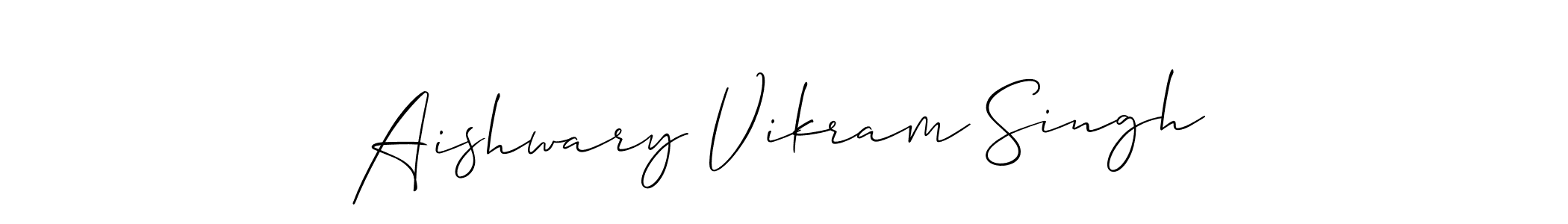 Also You can easily find your signature by using the search form. We will create Aishwary Vikram Singh name handwritten signature images for you free of cost using Allison_Script sign style. Aishwary Vikram Singh signature style 2 images and pictures png