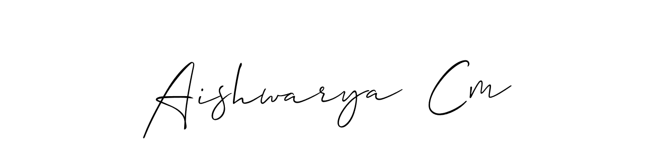 Check out images of Autograph of Aishwarya  Cm name. Actor Aishwarya  Cm Signature Style. Allison_Script is a professional sign style online. Aishwarya  Cm signature style 2 images and pictures png