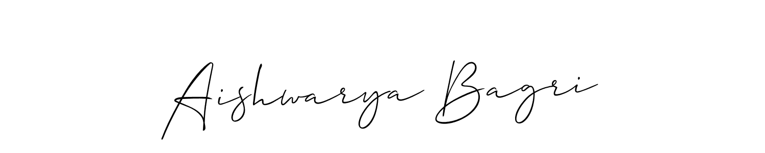 Also we have Aishwarya Bagri name is the best signature style. Create professional handwritten signature collection using Allison_Script autograph style. Aishwarya Bagri signature style 2 images and pictures png