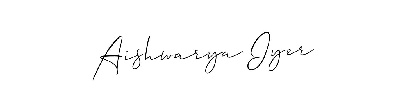 Here are the top 10 professional signature styles for the name Aishwarya Iyer. These are the best autograph styles you can use for your name. Aishwarya Iyer signature style 2 images and pictures png