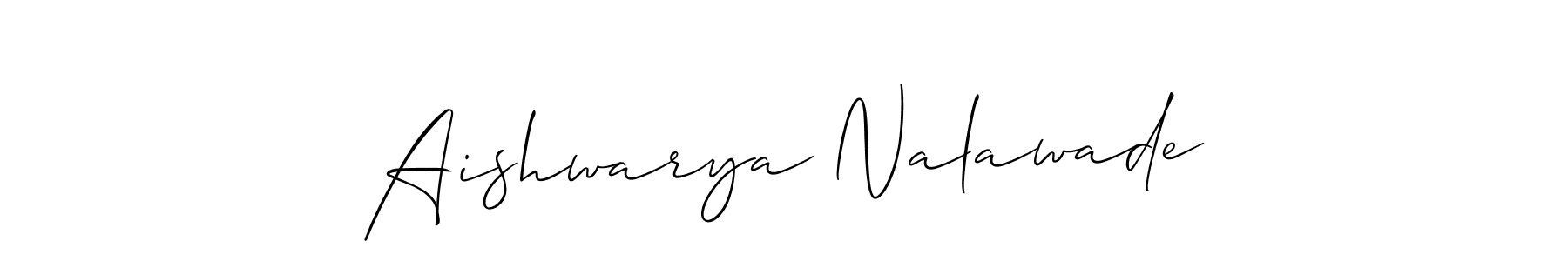 Aishwarya Nalawade stylish signature style. Best Handwritten Sign (Allison_Script) for my name. Handwritten Signature Collection Ideas for my name Aishwarya Nalawade. Aishwarya Nalawade signature style 2 images and pictures png