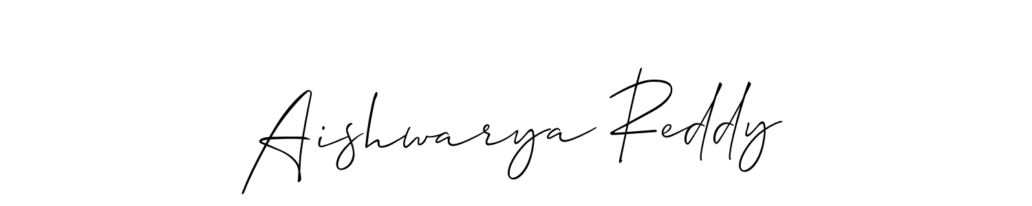 Create a beautiful signature design for name Aishwarya Reddy. With this signature (Allison_Script) fonts, you can make a handwritten signature for free. Aishwarya Reddy signature style 2 images and pictures png