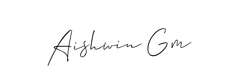 You can use this online signature creator to create a handwritten signature for the name Aishwin Gm. This is the best online autograph maker. Aishwin Gm signature style 2 images and pictures png