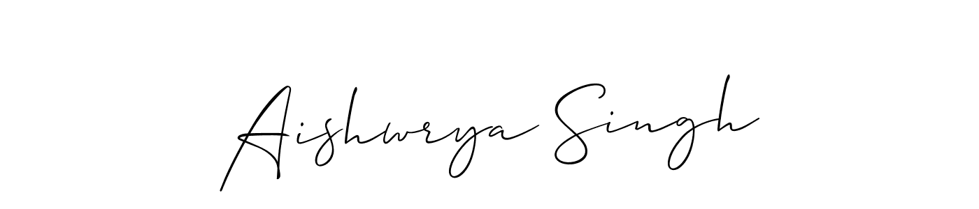 Aishwrya Singh stylish signature style. Best Handwritten Sign (Allison_Script) for my name. Handwritten Signature Collection Ideas for my name Aishwrya Singh. Aishwrya Singh signature style 2 images and pictures png