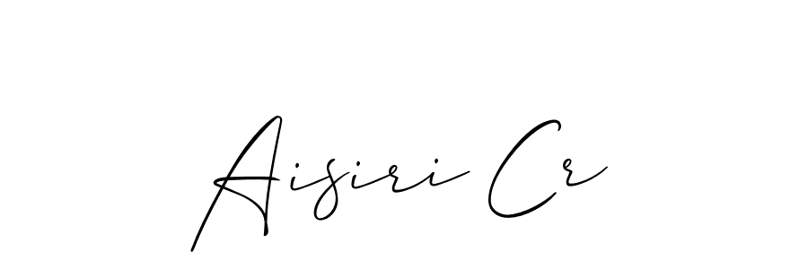 Aisiri Cr stylish signature style. Best Handwritten Sign (Allison_Script) for my name. Handwritten Signature Collection Ideas for my name Aisiri Cr. Aisiri Cr signature style 2 images and pictures png