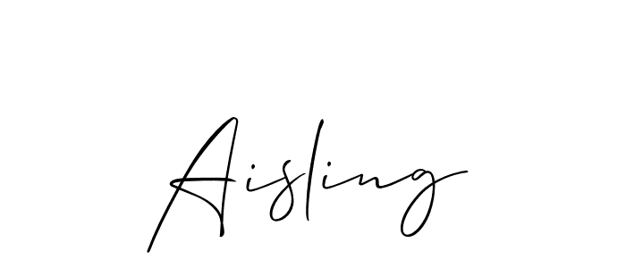 The best way (Allison_Script) to make a short signature is to pick only two or three words in your name. The name Aisling include a total of six letters. For converting this name. Aisling signature style 2 images and pictures png