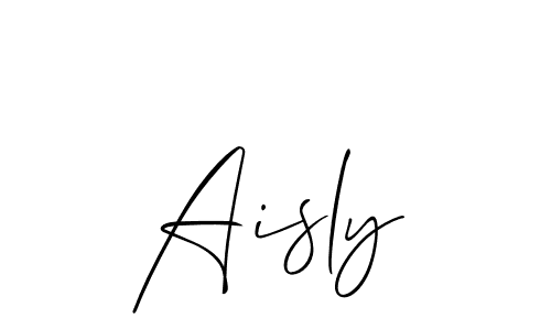 The best way (Allison_Script) to make a short signature is to pick only two or three words in your name. The name Aisly include a total of six letters. For converting this name. Aisly signature style 2 images and pictures png