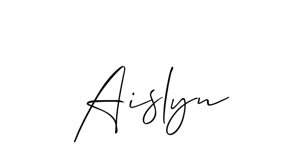 It looks lik you need a new signature style for name Aislyn. Design unique handwritten (Allison_Script) signature with our free signature maker in just a few clicks. Aislyn signature style 2 images and pictures png