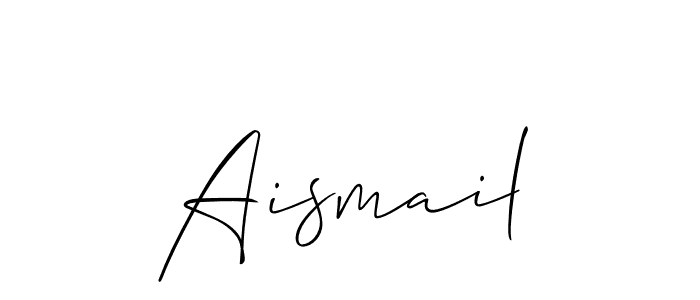 Create a beautiful signature design for name Aismail. With this signature (Allison_Script) fonts, you can make a handwritten signature for free. Aismail signature style 2 images and pictures png