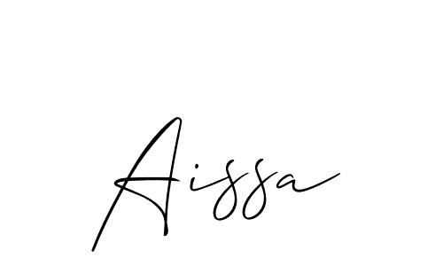 Best and Professional Signature Style for Aissa. Allison_Script Best Signature Style Collection. Aissa signature style 2 images and pictures png