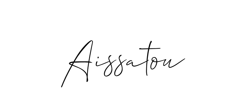 Also You can easily find your signature by using the search form. We will create Aissatou name handwritten signature images for you free of cost using Allison_Script sign style. Aissatou signature style 2 images and pictures png