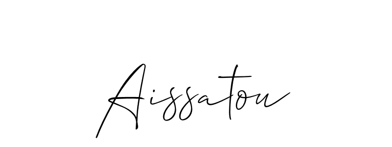 The best way (Allison_Script) to make a short signature is to pick only two or three words in your name. The name Aissatou include a total of six letters. For converting this name. Aissatou signature style 2 images and pictures png