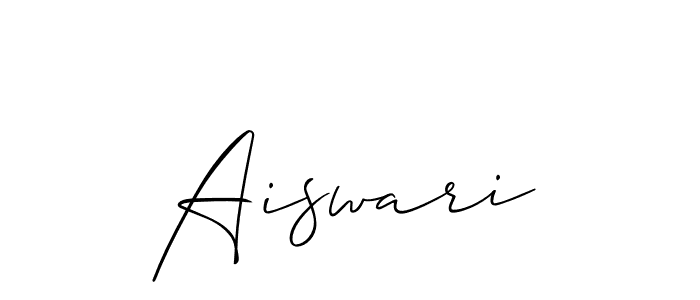 if you are searching for the best signature style for your name Aiswari. so please give up your signature search. here we have designed multiple signature styles  using Allison_Script. Aiswari signature style 2 images and pictures png