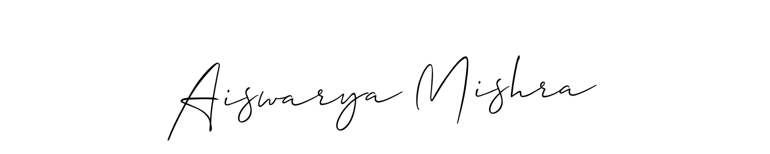 You should practise on your own different ways (Allison_Script) to write your name (Aiswarya Mishra) in signature. don't let someone else do it for you. Aiswarya Mishra signature style 2 images and pictures png