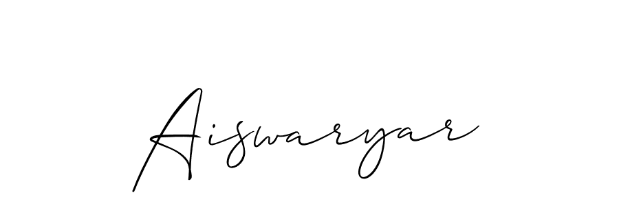 The best way (Allison_Script) to make a short signature is to pick only two or three words in your name. The name Aiswaryar include a total of six letters. For converting this name. Aiswaryar signature style 2 images and pictures png