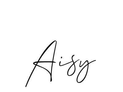 Make a beautiful signature design for name Aisy. With this signature (Allison_Script) style, you can create a handwritten signature for free. Aisy signature style 2 images and pictures png