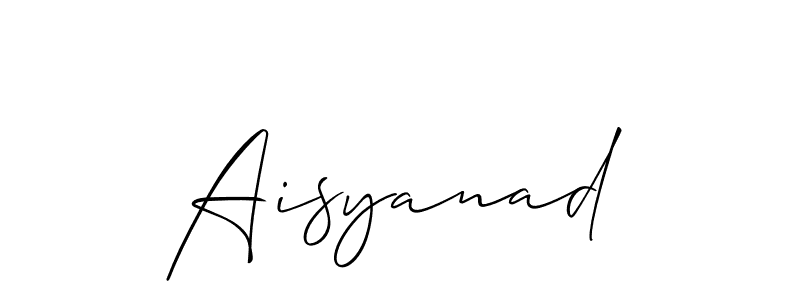 if you are searching for the best signature style for your name Aisyanad. so please give up your signature search. here we have designed multiple signature styles  using Allison_Script. Aisyanad signature style 2 images and pictures png