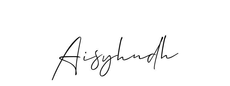 How to Draw Aisyhndh signature style? Allison_Script is a latest design signature styles for name Aisyhndh. Aisyhndh signature style 2 images and pictures png
