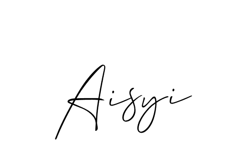 You can use this online signature creator to create a handwritten signature for the name Aisyi. This is the best online autograph maker. Aisyi signature style 2 images and pictures png