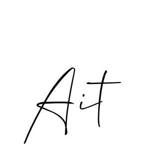 How to Draw Ait signature style? Allison_Script is a latest design signature styles for name Ait. Ait signature style 2 images and pictures png