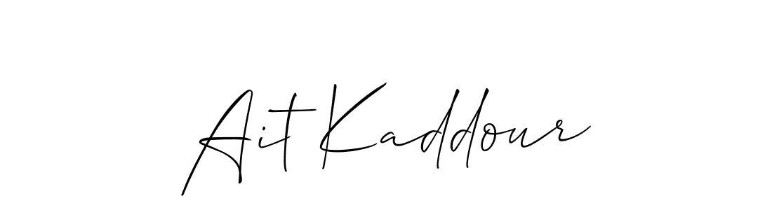 if you are searching for the best signature style for your name Ait Kaddour. so please give up your signature search. here we have designed multiple signature styles  using Allison_Script. Ait Kaddour signature style 2 images and pictures png