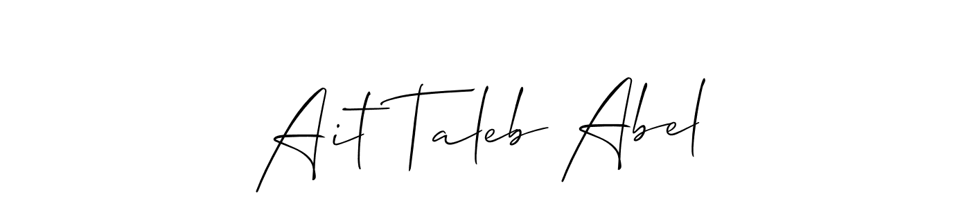 Best and Professional Signature Style for Ait Taleb Abel. Allison_Script Best Signature Style Collection. Ait Taleb Abel signature style 2 images and pictures png