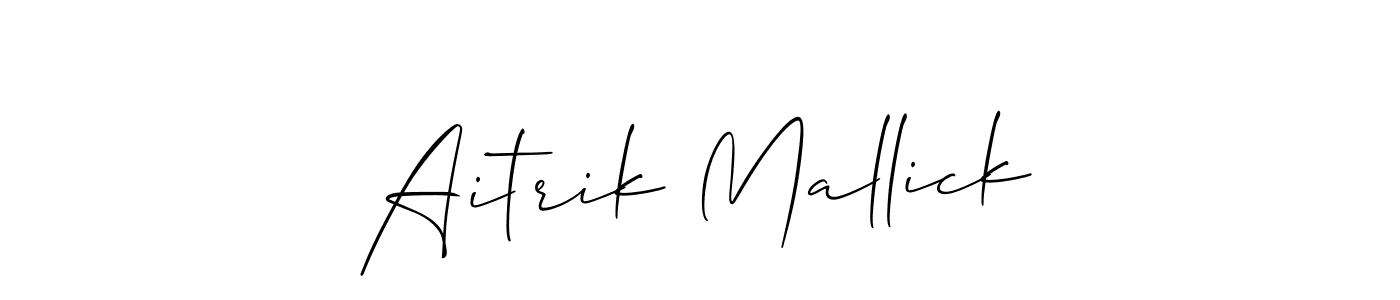Here are the top 10 professional signature styles for the name Aitrik Mallick. These are the best autograph styles you can use for your name. Aitrik Mallick signature style 2 images and pictures png