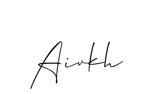 You can use this online signature creator to create a handwritten signature for the name Aivkh. This is the best online autograph maker. Aivkh signature style 2 images and pictures png