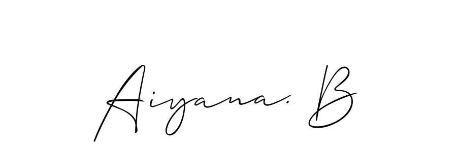 How to Draw Aiyana. B signature style? Allison_Script is a latest design signature styles for name Aiyana. B. Aiyana. B signature style 2 images and pictures png