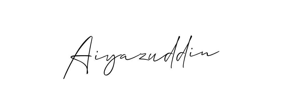 if you are searching for the best signature style for your name Aiyazuddin. so please give up your signature search. here we have designed multiple signature styles  using Allison_Script. Aiyazuddin signature style 2 images and pictures png