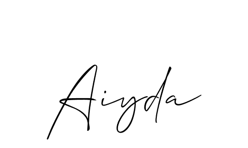 Best and Professional Signature Style for Aiyda. Allison_Script Best Signature Style Collection. Aiyda signature style 2 images and pictures png