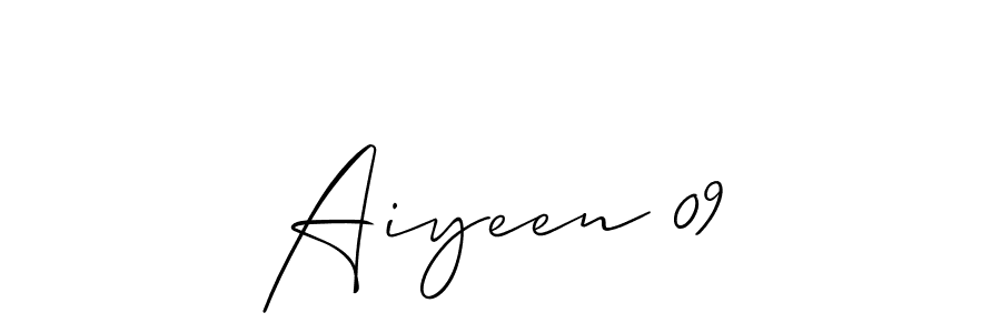 Make a beautiful signature design for name Aiyeen 09. Use this online signature maker to create a handwritten signature for free. Aiyeen 09 signature style 2 images and pictures png