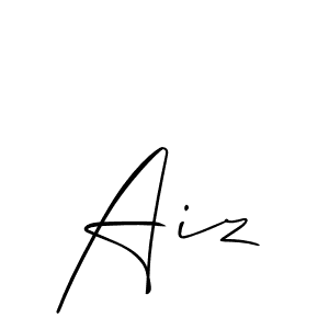 This is the best signature style for the Aiz name. Also you like these signature font (Allison_Script). Mix name signature. Aiz signature style 2 images and pictures png