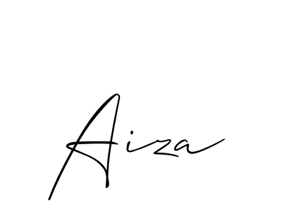 Also we have Aiza name is the best signature style. Create professional handwritten signature collection using Allison_Script autograph style. Aiza signature style 2 images and pictures png