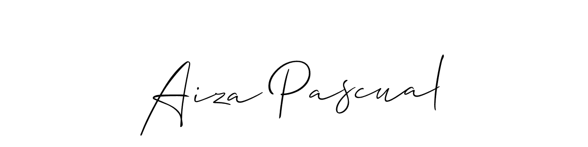 The best way (Allison_Script) to make a short signature is to pick only two or three words in your name. The name Aiza Pascual include a total of six letters. For converting this name. Aiza Pascual signature style 2 images and pictures png