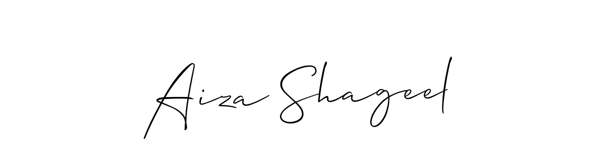 Make a beautiful signature design for name Aiza Shageel. Use this online signature maker to create a handwritten signature for free. Aiza Shageel signature style 2 images and pictures png