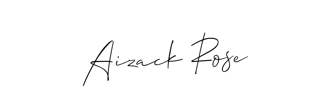 Aizack Rose stylish signature style. Best Handwritten Sign (Allison_Script) for my name. Handwritten Signature Collection Ideas for my name Aizack Rose. Aizack Rose signature style 2 images and pictures png