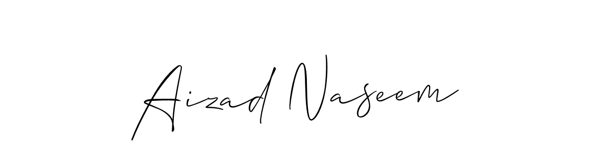 You can use this online signature creator to create a handwritten signature for the name Aizad Naseem. This is the best online autograph maker. Aizad Naseem signature style 2 images and pictures png