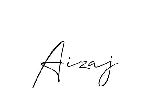 Also we have Aizaj name is the best signature style. Create professional handwritten signature collection using Allison_Script autograph style. Aizaj signature style 2 images and pictures png