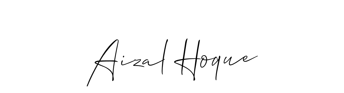 Also we have Aizal Hoque name is the best signature style. Create professional handwritten signature collection using Allison_Script autograph style. Aizal Hoque signature style 2 images and pictures png