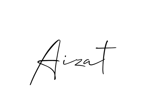 Best and Professional Signature Style for Aizat. Allison_Script Best Signature Style Collection. Aizat signature style 2 images and pictures png